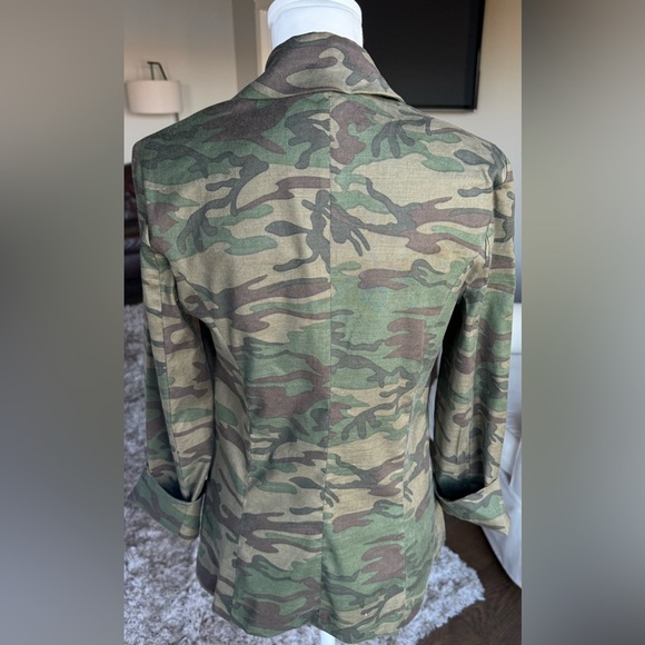 Level 99 SMALL Camouflage Blazer Linen Blend - Picture 3 of 9